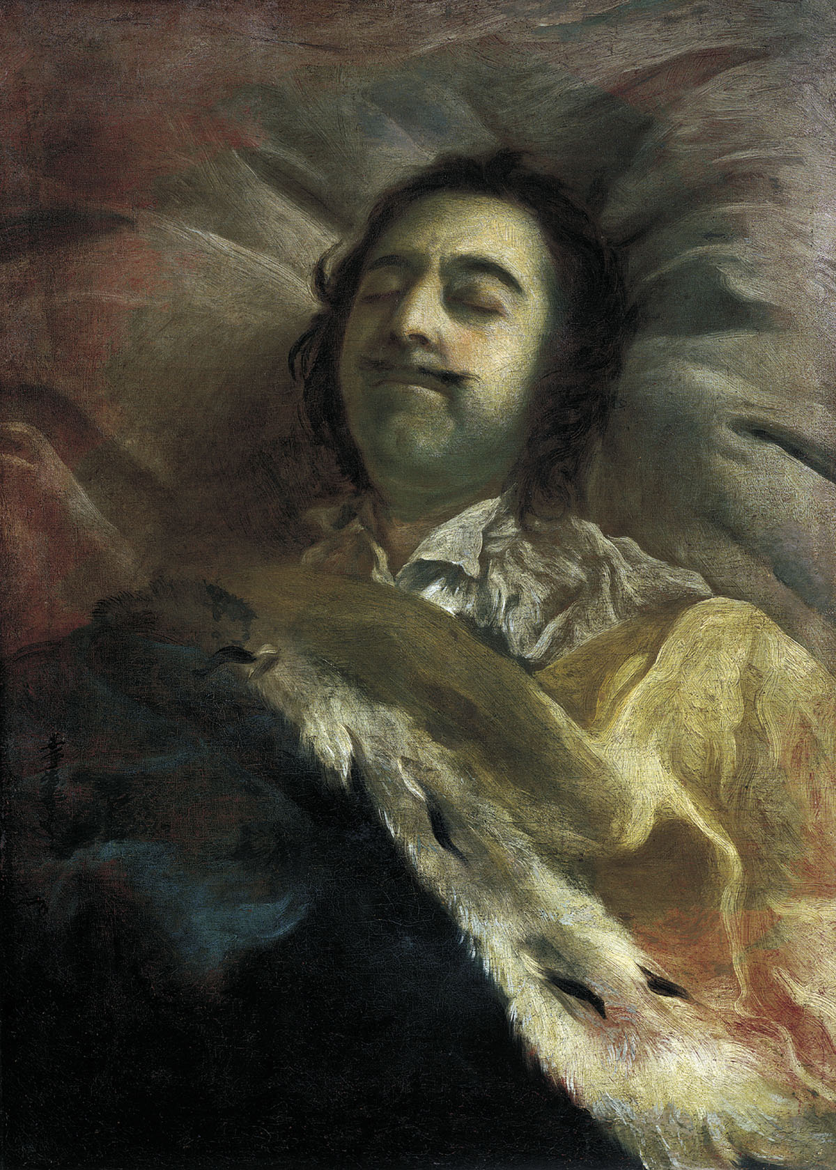 Ил. 22. Петр I на смертном ложе. 1725